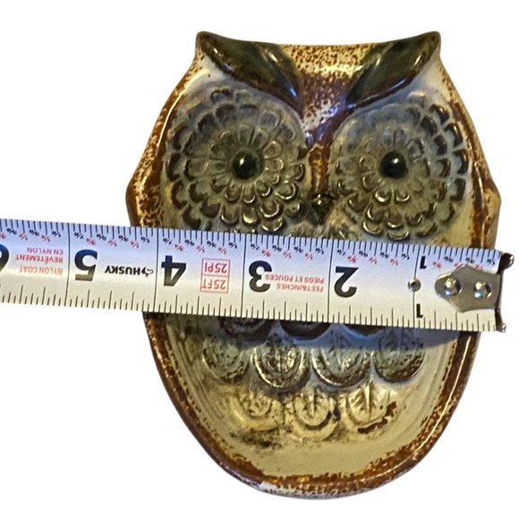 Vintage stoneware hand painted soap & sponge dish, trinket dish, - Picture 5 of 15